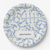 Assiettes En Carton Motif chimique de l'école (Devant)