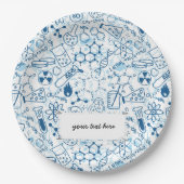 Assiettes En Carton Motif chimique de l'école (Devant)