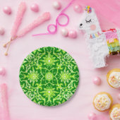 Assiettes En Carton Motif chinois Art Nouveau - Emerald Green (Fête)