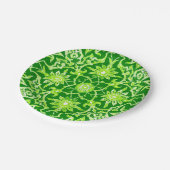 Assiettes En Carton Motif chinois Art Nouveau - Emerald Green (Angle)
