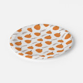 Assiettes En Carton Motif Citrouille d'automne (Angle)