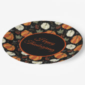 Assiettes En Carton Motif Citrouille d'automne Thanksgiving (Angle)