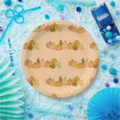 Assiettes En Carton Motif citrouille papier serviettes - fête d'Hallow (Fête)