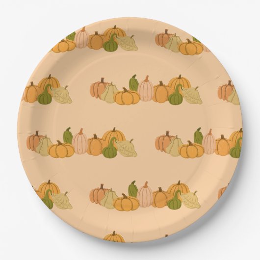Assiettes En Carton Motif citrouille Plaques papier - Halloween Party (Devant)