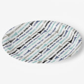 Assiettes En Carton Motif Clarinet (Angle)