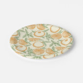 Assiettes En Carton Motif classique aux fruits orange (Angle)