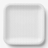 Assiettes En Carton Motif classique gris brun blanc (Recto)