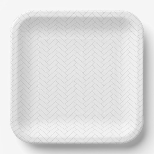 Assiettes En Carton Motif classique gris brun blanc (Recto)