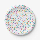 Assiettes En Carton Motif coloré Arc en ciel (Devant)