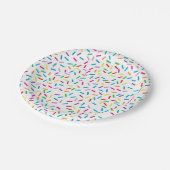 Assiettes En Carton Motif coloré Arc en ciel (Angle)