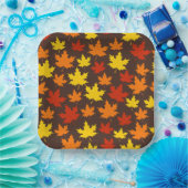 Assiettes En Carton Motif coloré de l'automne (Fête)