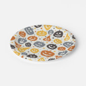 Assiettes En Carton Motif coloré Jack-O'-Lantern (Angle)
