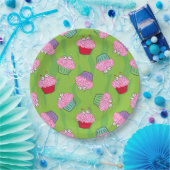 Assiettes En Carton Motif Cupcake Cerveau Zombie (Fête)