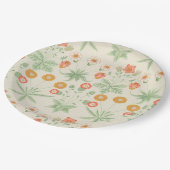 Assiettes En Carton Motif Daisy (par William Morris) (Angle)