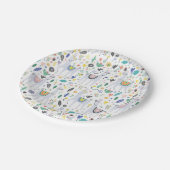 Assiettes En Carton Motif d'alpaga de griffonnage (Angle)