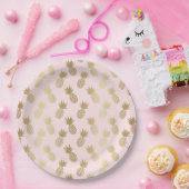 Assiettes En Carton Motif d'ananas (Fête)