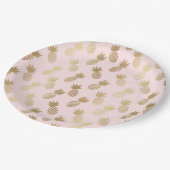 Assiettes En Carton Motif d'ananas (Angle)