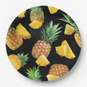 Assiettes En Carton Motif d'ananas 8 (Devant)