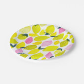 Assiettes En Carton Motif d'aquarelle citron (Angle)