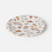 Assiettes En Carton Motif d'aquarelle confortable Autumn Essentials (Angle)