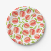 Assiettes En Carton Motif d'aquarelle douce (Devant)