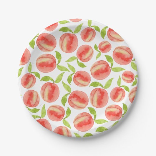 Assiettes En Carton Motif d'aquarelle douce (Devant)