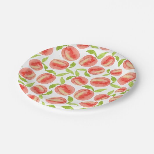 Assiettes En Carton Motif d'aquarelle douce (Angle)