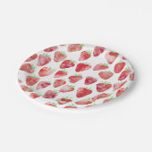 Assiettes En Carton Motif d'aquarelle fraise (Angle)