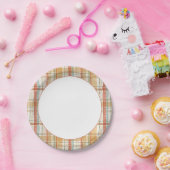 Assiettes En Carton Motif d'aquarelle Russe Plaid Automne (Fête)