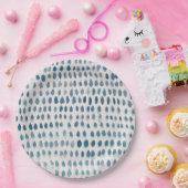 Assiettes En Carton Motif d'aquarelle Seaglass (Fête)