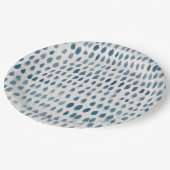 Assiettes En Carton Motif d'aquarelle Seaglass (Angle)