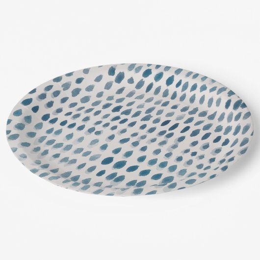 Assiettes En Carton Motif d'aquarelle Seaglass (Angle)