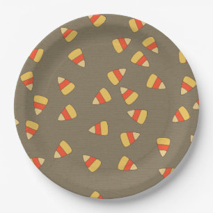Assiettes En Carton Motif d'araignée d'Halloween Candy