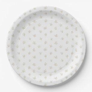 Assiettes En Carton Motif d'art botanique minimal en ligne (7)
