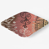 Assiettes En Carton Motif d'art drôle rouge (Angulaire)