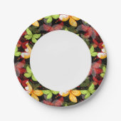 Assiettes En Carton Motif d'automne sombre (Devant)