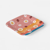 Assiettes En Carton Motif de Baby shower Super rétro (Angulaire)