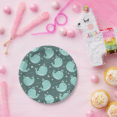 Assiettes En Carton Motif de baleine mignonne sur Anniversaire de enfa (Fête)