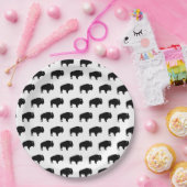 Assiettes En Carton motif de bison (Fête)