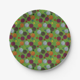 Assiettes En Carton Motif de bonbons motif Lollies lollipop 39