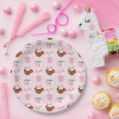 Assiettes En Carton Motif de cacao chaud Noël (Fête)