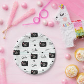 Assiettes En Carton Motif de caméra  (Fête)