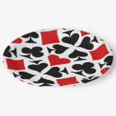 Assiettes En Carton Motif de cartes (Angle)