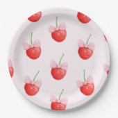 Assiettes En Carton Motif de cerise douce (Devant)