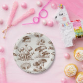 Assiettes En Carton Motif de champignons (Fête)