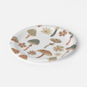 Assiettes En Carton Motif de champignons (Angle)