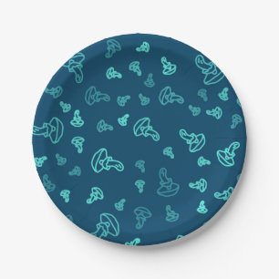 Assiettes En Carton Motif de champignons