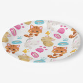 Assiettes En Carton Motif De Chats, Chats Mignons, Kitty, Chatons, Paw (Angle)