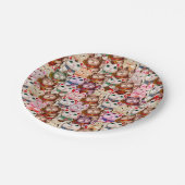 Assiettes En Carton Motif de chats Maneki-neko (Angle)