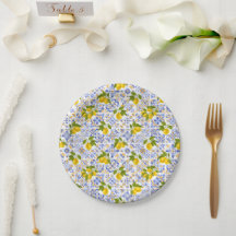 Motif de citron agrumes méditerranéen